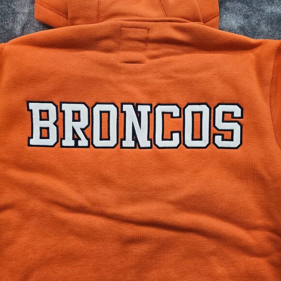 NFL Denver Broncos team apparel full zip hoody mens Large embordered spell out - Picture 9 of 12